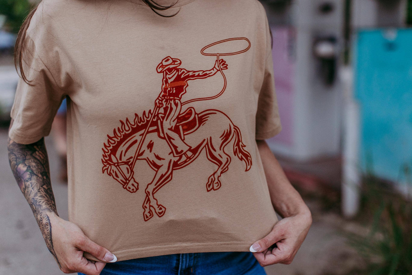 Bronco Crop Tee