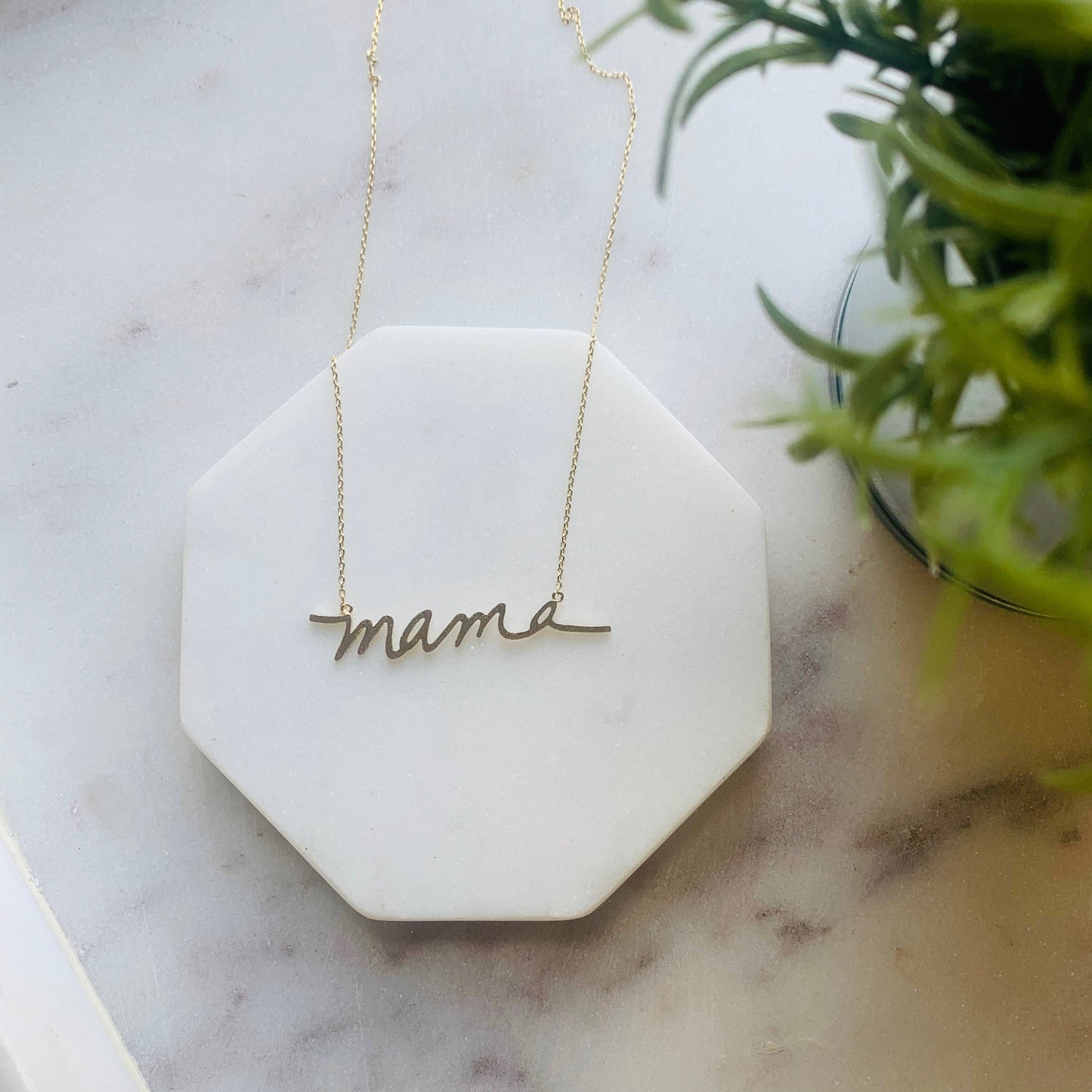Mama Necklace - Gold and Silver